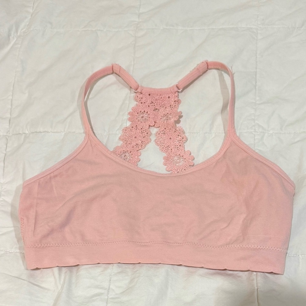 Laura Ashley Pink Lace Bra
